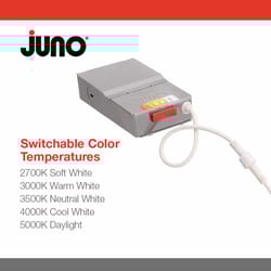 Juno WF6 Matte Black 6 in. W Plastic LED Canless Recessed Downlight 13 W