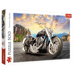 Trefl Black Motorcycle Jigsaw Puzzle Multicolored 500 pc