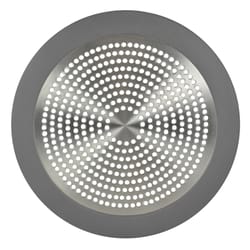 Ace Brushed Nickel Stainless Steel Hair Catcher Shower Drain Cover