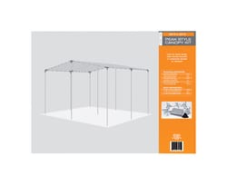 AHC 20 ft. W X 20 ft. L Heavy Duty Polyethylene Canopy Tarp Silver