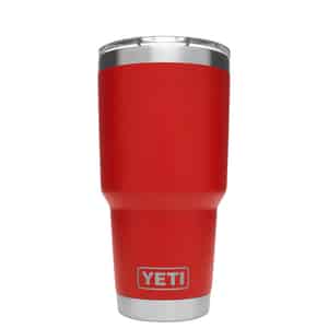 YETI  Rambler  Canyon Red  Stainless Steel  No Sweat  Insulated Tumbler  BPA Free 30 oz. 