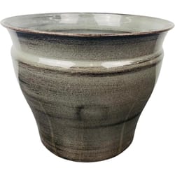 Robert Allen Vanhorne 8 in. W Metal Planter Light Gray