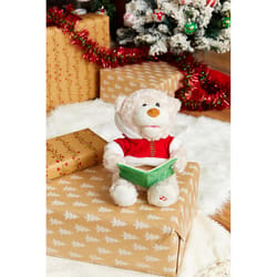 Cuddle Barn Multicolored Storytime Teddy Bear Animated Decor 10 in.