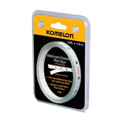 Komelon 12 ft. L X 1/2 in. W Flat Adhesive Tape Measure 1 pk