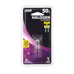 Feit 50 W T4 Tubular Halogen Bulb 540 lm Bright White 1 pk