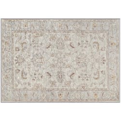 Gel Pro 24 in. W X 34 in. L Beige Geometric Polyester Accent Rug