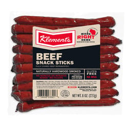 Klement's Beef Snack Stick 8 oz Bagged