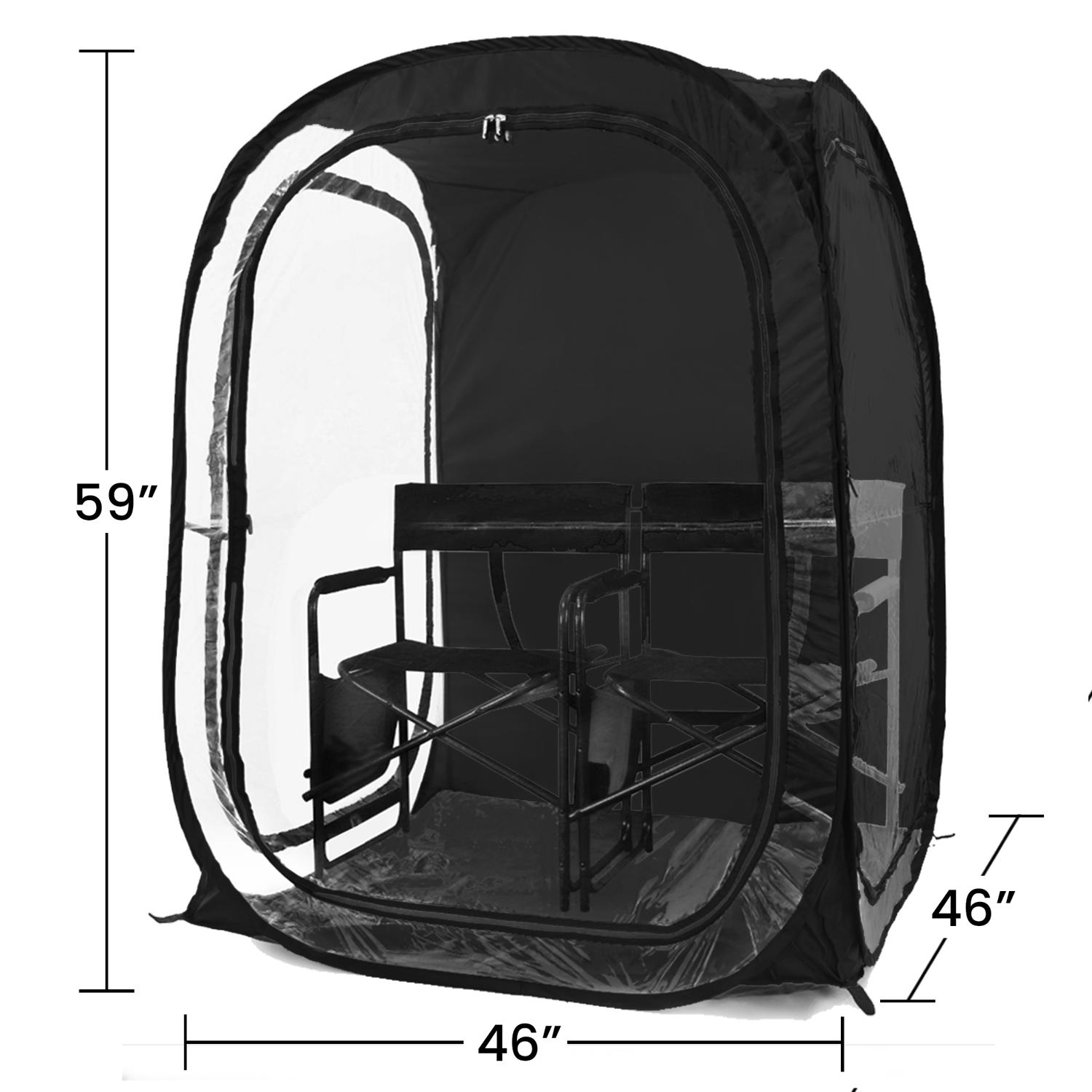 Weather Pod Under the Weather Polyester Pop-Up Tent 5 ft. H X 4 ft. W X 4 ft. L