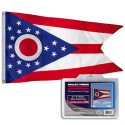 Valley Forge Ohio State Flag 36 in. H X 60 in. W