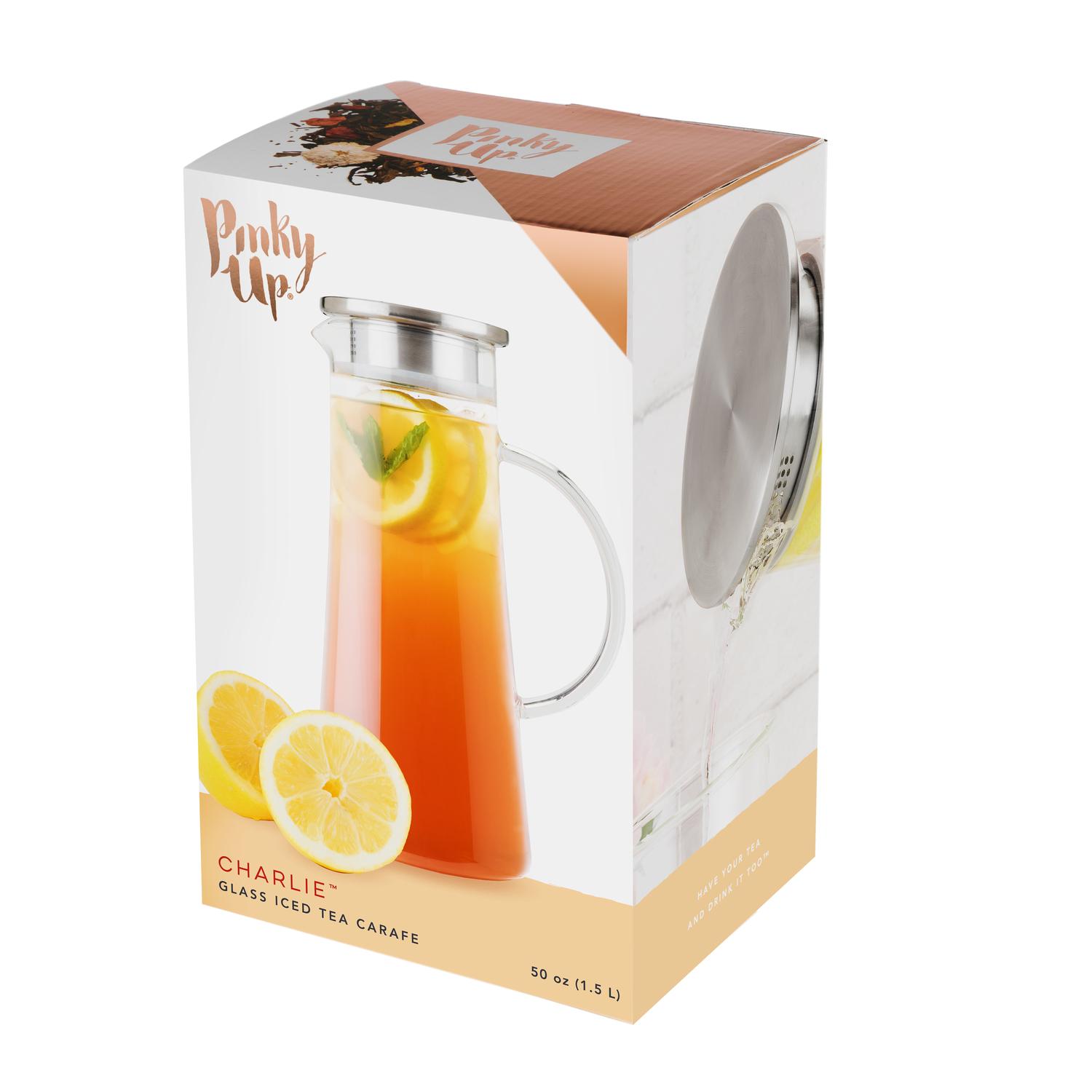Pinky Up Clear Glass 1.5 oz Teapot Sansujyuku sansujyuku.com