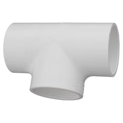 Charlotte Pipe Schedule 40 2 in. Slip X 2 in. D Slip PVC Tee 1 pk