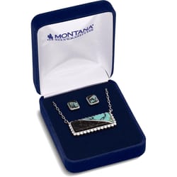 Montana Silversmiths Women's Double Essence Onyx and Turquoise Silver/Turquoise Jewelry Sets