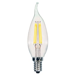 Satco CA11 E12 (Candelabra) LED Bulb Warm White 60 Watt Equivalence 1 pk