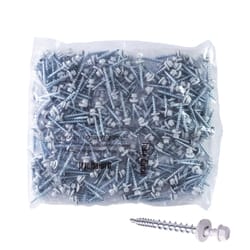 HILLMAN Power Pro No. 10 Ga. X 1.5 in. L Hex Drive Washer Head Coarse Roofing Screws