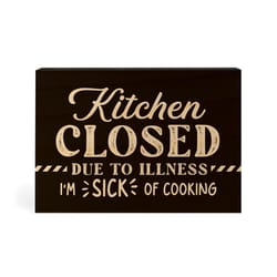 P. Graham Dunn 3.5 in. H X 1.5 in. W X 5 in. L Black Wood Kitchen Closed Pine Block