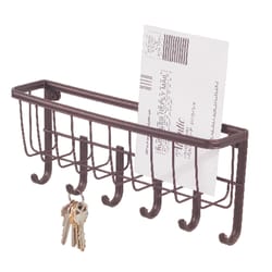 iDesign Yark 10-3/4 in. L Bronze Brown Metal Small Key Rack 1 pk