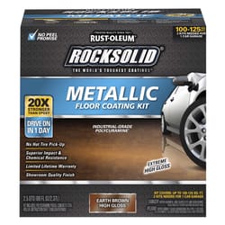 Rust-Oleum RockSolid High-Gloss Earth Brown Garage Floor Coating Kit 70 oz