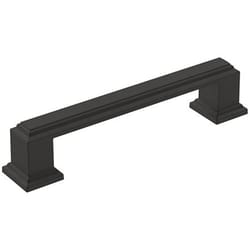 Amerock Appoint Traditional Rectangle Cabinet Pull 3-3/4 in. Matte Black 1 pk