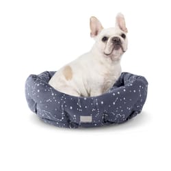 Pet Shop by Fringe Studio Navy Canvas Celestial Pet Bed 9 in. H X 29 in. W