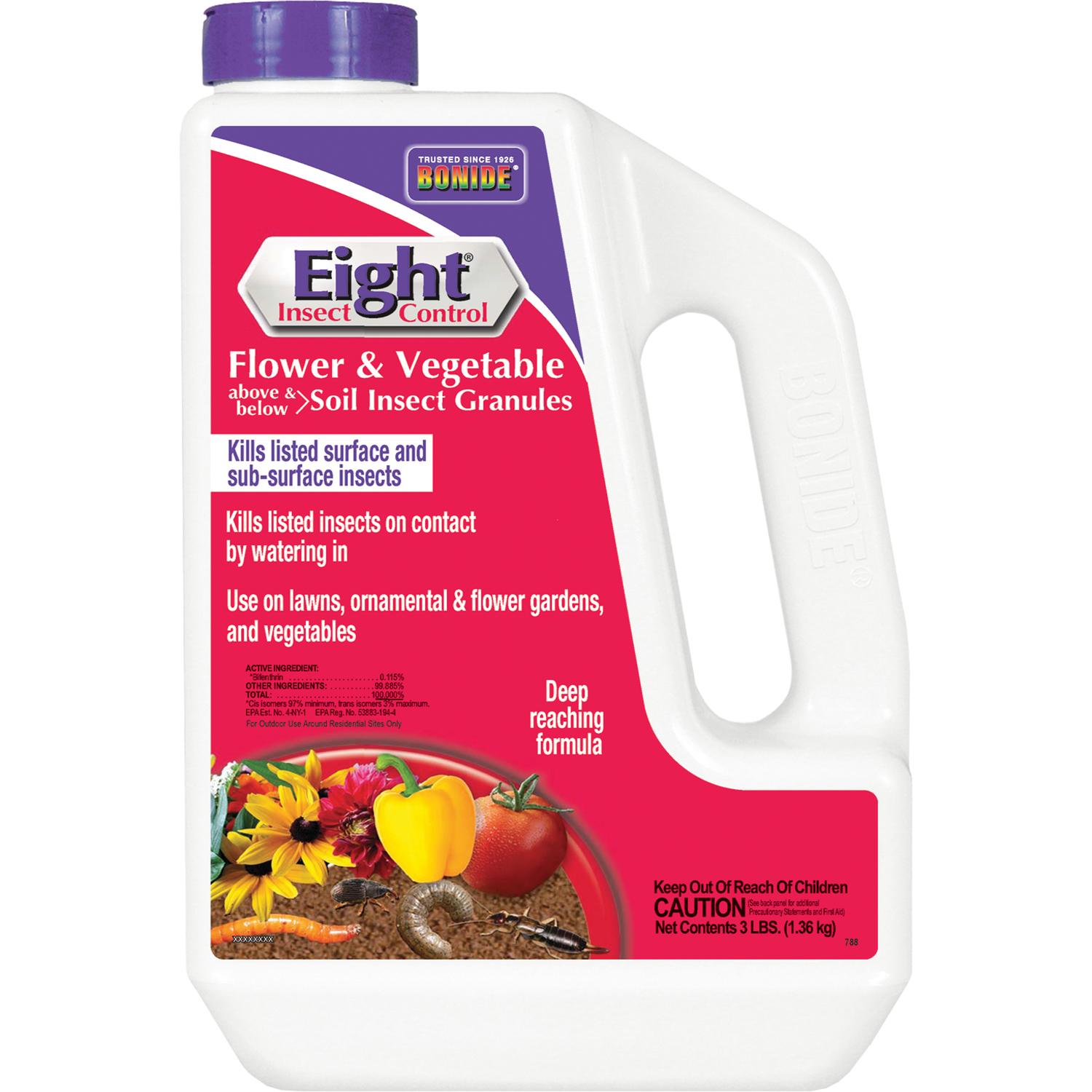UPC 037321007883 product image for Bonide Eight Flower & Vegetable Soil Insect Granules Insecticide 3 lb. | upcitemdb.com