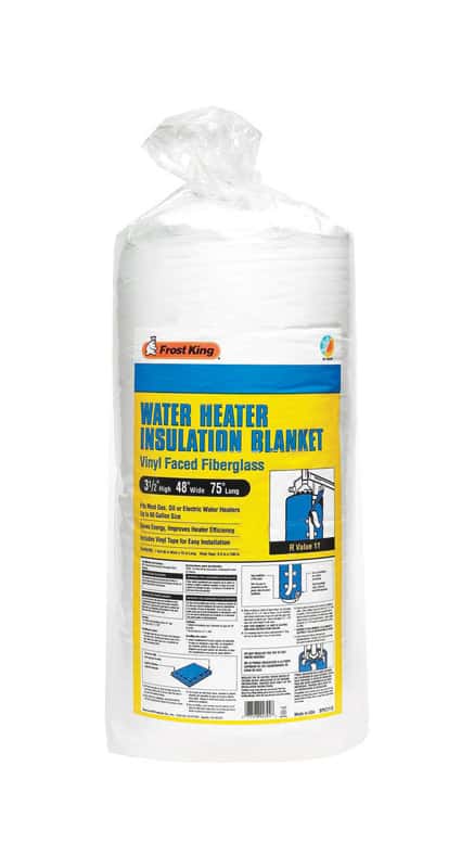 Frost King 48 in. X 75 in. L Fiberglass/Vinyl Water Heater Insulation - Ace  Hardware