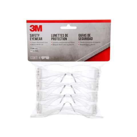 3M Safety Eyewear Anti Scratch 90953H4 DC Clear Clear Lens 4 per