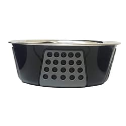 Ethical Black Tribeca Stainless Steel 55 oz Pet Bowl For Dogs