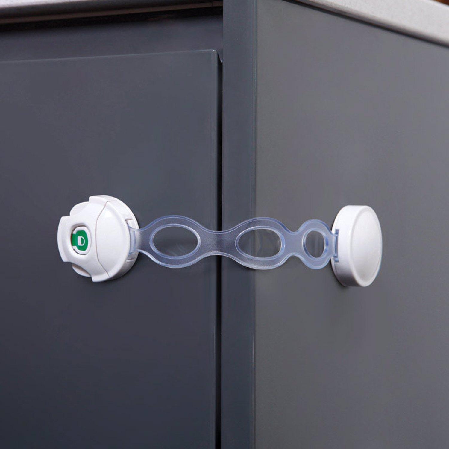 Dreambaby EZY-Check White Plastic Adhesive Oven Door Lock 1 pk