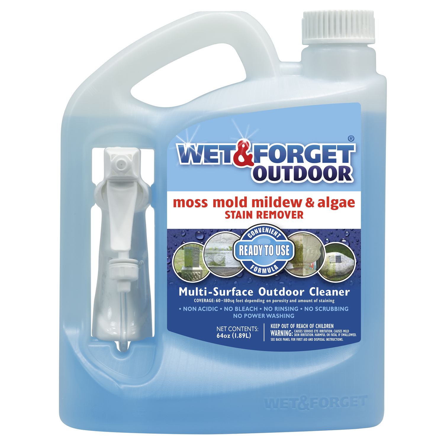Photos - Soap / Hand Sanitiser Cleaner Wet & Forget Outdoor  64 oz 804064 
