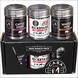 Casa M Spice Co Mini Ranch Pack Beef/Chicken/Pork BBQ Rub Set 16.5 oz