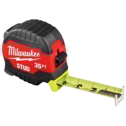 Milwaukee Stud 35 in. L X 2.48 in. W Compact Wide Blade Tape Measure 1 pk