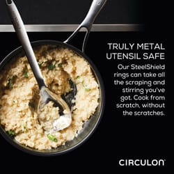 Circulon Stainless Steel Chef Pan 10.1 in. 3.5 qt Silver