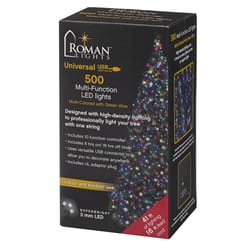 Roman LED Multicolored 500 ct String Christmas Lights 41 ft.