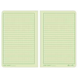 Rite in the Rain 4.62 in. W X 7.25 in. L Side Perfect Bound Green All-Weather Notebook