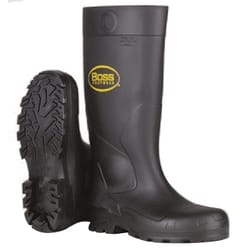 Boss Unisex PVC Boots Black 12 US Waterproof 1 pair 16 in.