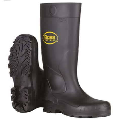 Boss Unisex PVC Boots Black 12 US Waterproof 1 pair 16 in. Mfr B382 8105 12 Ace Hardware