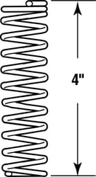 Prime-Line 4 in. L X 7/8 in. D Compression Spring 2 pk