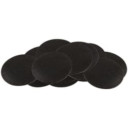 Softtouch Felt Self Adhesive Gripper Pad Black Round 1 in. W 16 pk