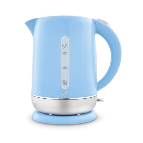 1.7L Fast Electric Kettle Auto Shut-Off Water Boiler Safe ABS+ Stainless  Steel