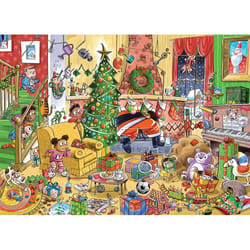 Cobble Hill Catching Santa Jigsaw Puzzle 350 pc