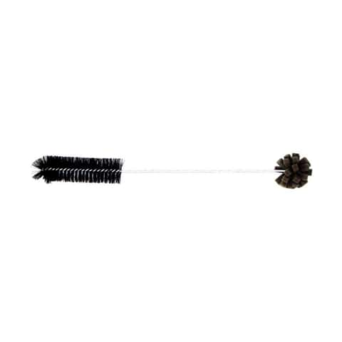 White Plastic Flexible Handle Drain Brush With Black Bristles - 22L