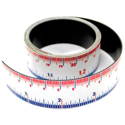 Magnet Source 39.375 in. L X 1 in. W Blue/Red/White Magnetic Measuring Tape 1 pc