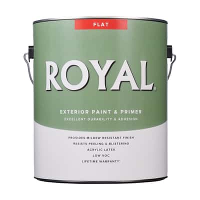 Royal Flat Exterior Paint Can