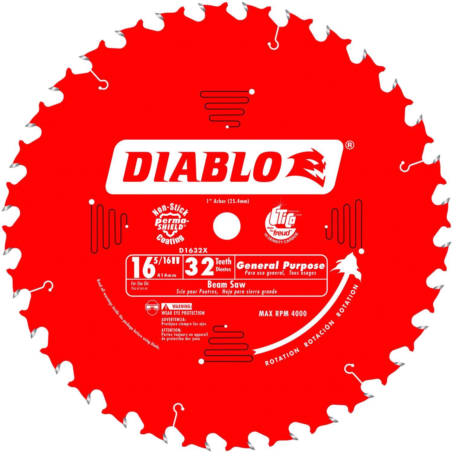 Diablo 16-5/16 in. D X 1 in. GP TiCo Hi-Density Carbide Circular Saw Blade 32 teeth 1 pk Uae Electronic uaeelectronic.com