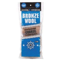 Rhodes American  3 Grade Coarse  Bronze Wool Pads  3 pk 