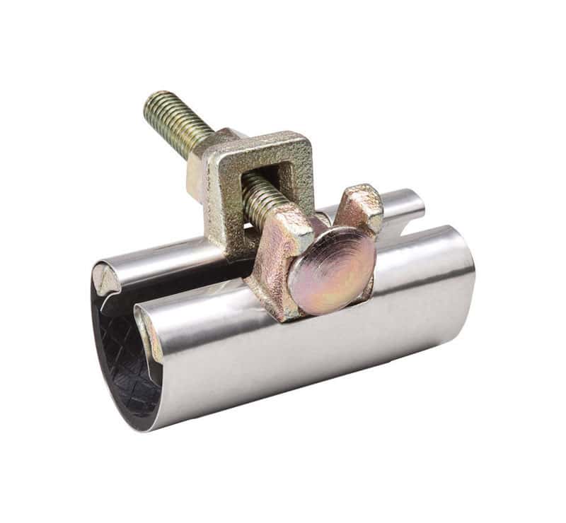 Pasco 1/2" pipe leak repair emergency clamp H-D metal hinged w/bolts NOS Taiwan 