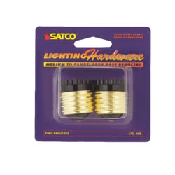 Satco Socket Reducer Medium to Candelabra White