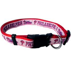 Pets First Team Colors Philadelphia Phillies Nylon Dog Collar Large
