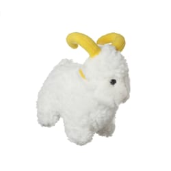 Multipet Look Who's Talking White Plush Sheep Dog Toy Small 1 pk