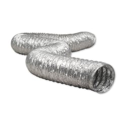 Dundas Jafine ProFlex 8 ft. L X 4 in. D Silver Aluminum Dryer Vent Duct